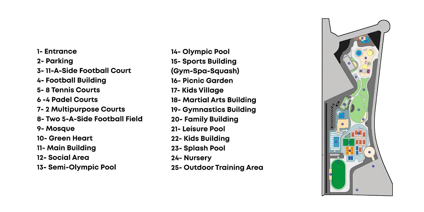 SODIC Sports Club East master plan
