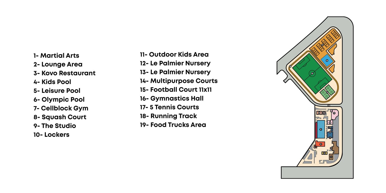 SODIC Sports Club West master plan